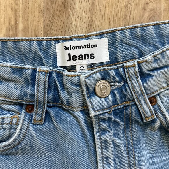 Reformation Sandy High Rise Relaxed Straight Jeans - Picture 4 of 4